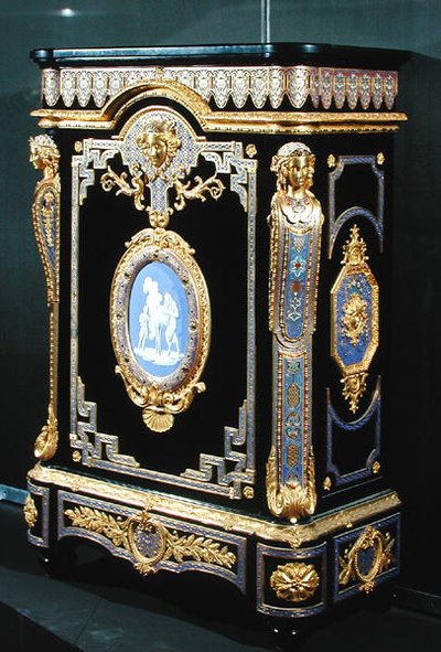 Sideboard, 1855 körüli (ébenfa, bronz és festett zománc) alkotó: Georges and Legost Achille (fl.1855) Monbro