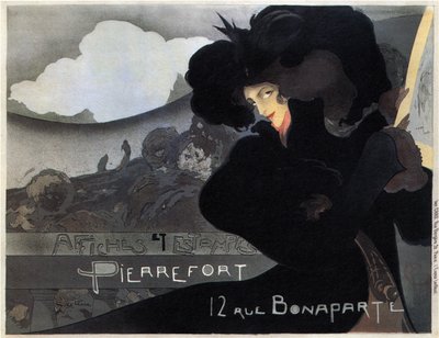 Pierrefort, Plakátok és bélyegek, 1898 alkotó: Georges de Feure
