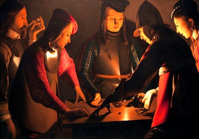 A kockajátékosok alkotó: Georges de La Tour