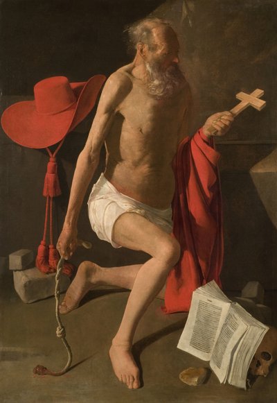 A bűnbánó Szent Jeromos alkotó: Georges de La Tour