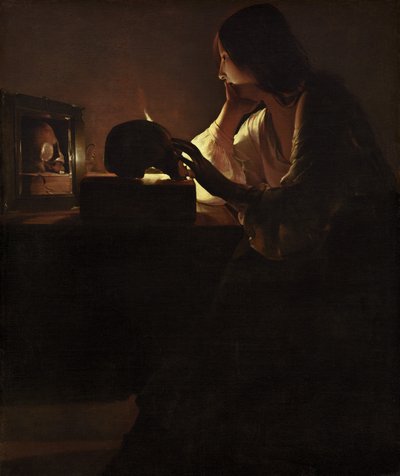 A Bűnbánó Magdolna c. 16351640. alkotó: Georges de La Tour