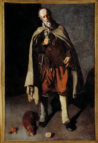 Az öreg kutya. Torony György festménye (1593-1652) alkotó: Georges de La Tour
