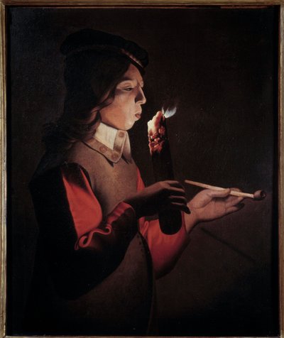A fiatal dohányos Georges de La Tour festménye (1593-1652) alkotó: Georges de La Tour