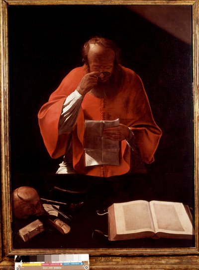 Szent Jeromos ábrázolása: Georges de la Tour festménye alkotó: Georges de La Tour