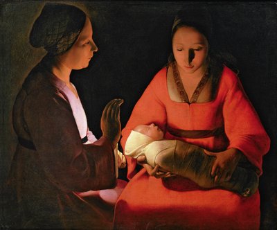 Az újszülött gyermek, 1640-es évek vége (olaj, vászon) alkotó: Georges de La Tour