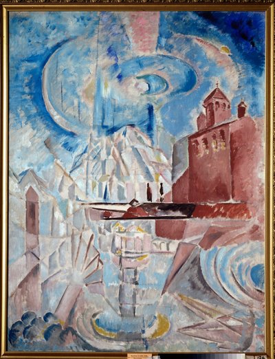 Fantaisie (Fantázia) - Georgi Bogdanovich Yakulov (1884-1928) festménye, olaj, vászon, 1910 körül, orosz művészet, XX. század, futurizmus - Állami Művészeti Múzeum, Samara (Oroszország) alkotó: Georgy Bogdanovich Yakulov