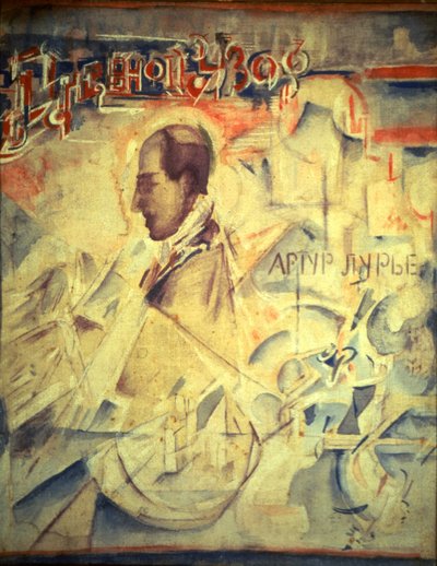 A napirend. Arthur Lourié zeneszerző portréja 1891-1966, 1918 alkotó: Georgy Bogdanovich Yakulov