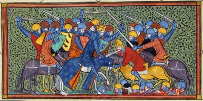 Charles Martel a tours-i csatában, Nagy francia krónikák (27686528435) alkotó: Georgia Levan Ramishvili from Tbilisi