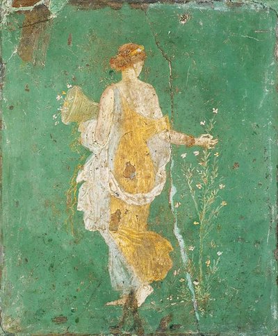Flóra, freskó Ariadné villája Stabiae-ban, Pompei közelében, Kr. u. 15-45 körül (38594045730) alkotó: Georgia Levan Ramishvili from Tbilisi