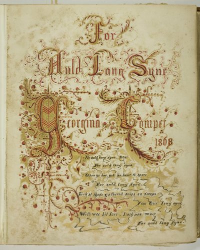 Untitled [For Auld Lang Syne], 185568. alkotó: Georgina Cowper
