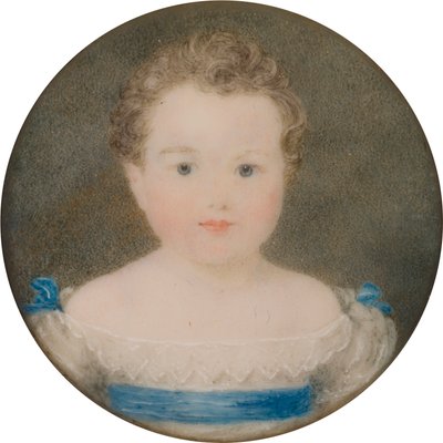 Orlando George Charles Bridgeman, később 3. Earl Bradford portréja gyermekként (1819-1898), 1821-22 körül (olaj és vászon) alkotó: Georgina Viscountess Newport Moncreiff