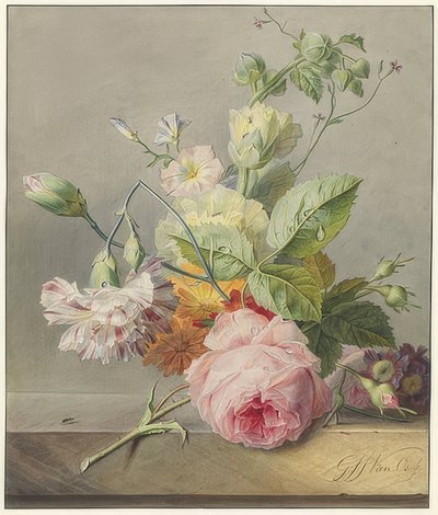 Csendélet virágokkal. 1800-25 körül alkotó: Georgius Jacobus Johannes van Os