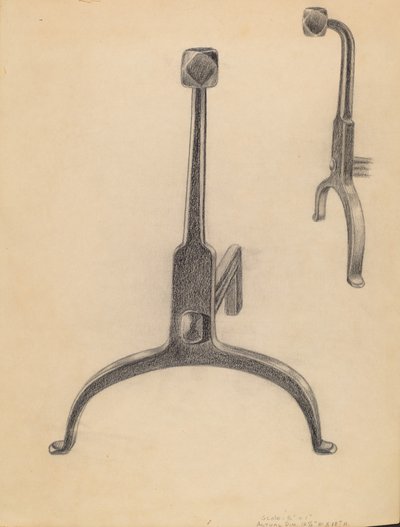 Andirons alkotó: Gerald Bernhardt