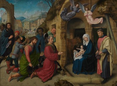 A három király imádása (Hugo van der Goes műve alapján készült másolat) alkotó: Gerard David
