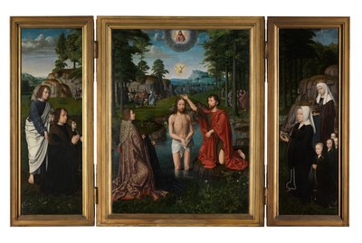Krisztus keresztsége, 1502-2008 körül (olaj, tábla) alkotó: Gerard David