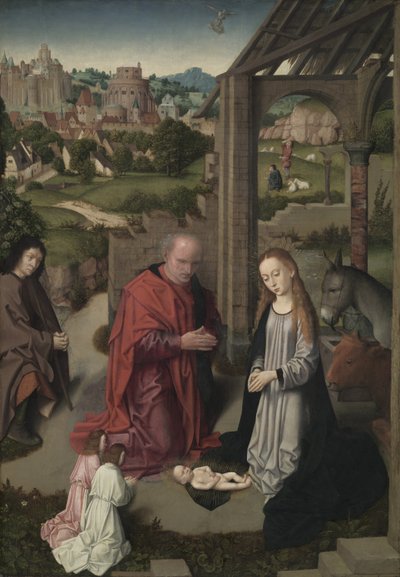 Születés, 1485-90 körül alkotó: Gerard David