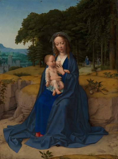 The Rest on the Flight to Egyiptomba, kb. 1512-15. alkotó: Gerard David