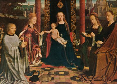 Szűz és gyermek a szentekkel és az adományozóval, 1510, 1909 alkotó: Gerard David