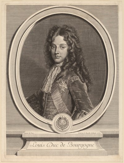 Lajos, Burgundia hercege alkotó: Gerard Edelinck after François de Troy