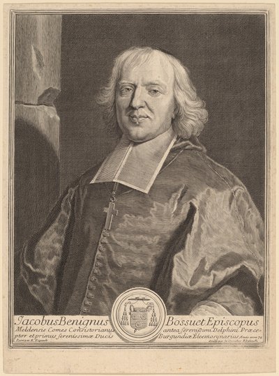 Jacques Benigne Bossuet alkotó: Gerard Edelinck after Hyacinthe Rigaud