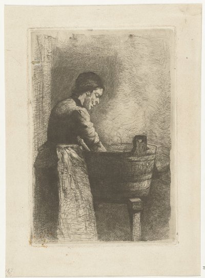 Nő a mosdónál alkotó: Gerard Jan Bos