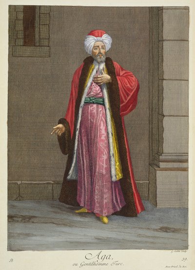 Aga, vagy török úriember alkotó: Gerard Jean Baptiste Scotin