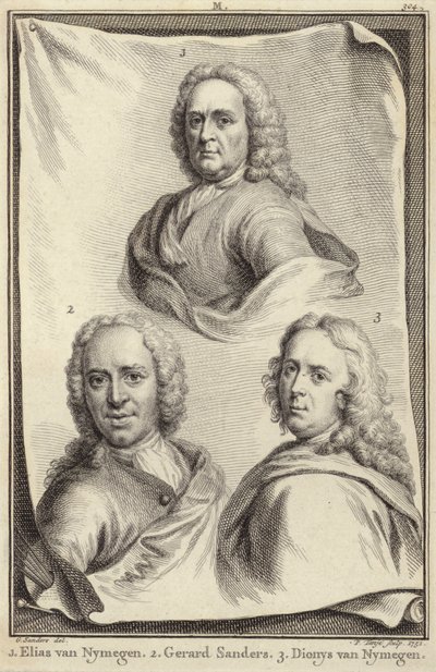 Elias van Nijmegen, Gerard Sanders és Dionys van Nijmegen portréi alkotó: Gerard Sanders
