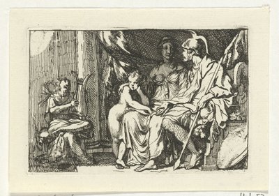 Aeneas mesél Didónak a szerencsétlenségeiről Dido és Aeneas története (sorozat címe) alkotó: Gerard de Lairesse