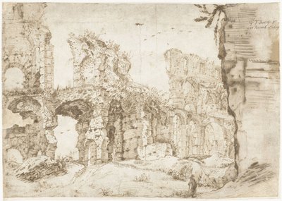 A Colosseum romjai, Róma, belülről nézve alkotó: Gerard ter Borch