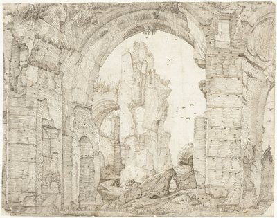 Ruïnes van de therme van Caracalla, Róma alkotó: Gerard ter Borch (I)