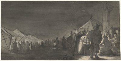 A tejpiac Zwolle-ban, éjszaka alkotó: Gerard ter Borch (II)