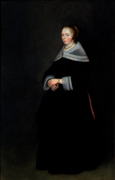 Dán:  Dameportræt Portrait of a Lady alkotó: Gerard ter Borch