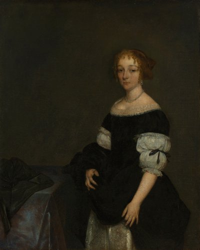 Aletta Pancras (1649-1707) portréja. alkotó: Gerard ter Borch