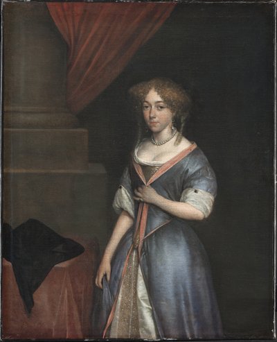 Egy hölgy portréja alkotó: Gerard ter Borch