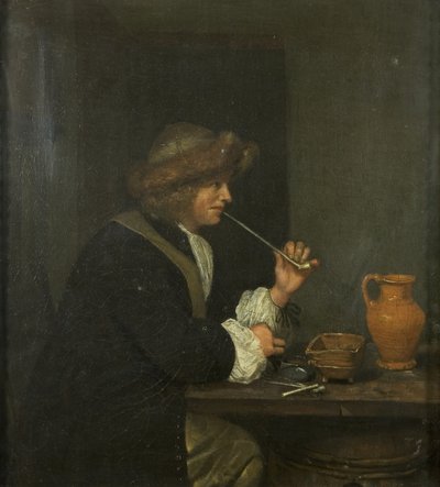 Dohányzó férfi alkotó: Gerard ter Borch