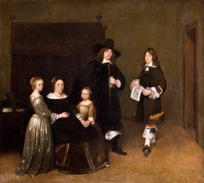 Családi portré, 1656 alkotó: Gerard ter Borch