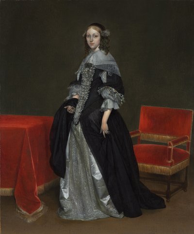 Női portré, 1665 körül alkotó: Gerard ter Borch