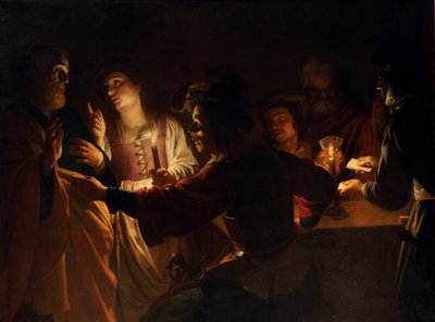 Szent Péter tagadása alkotó: Gerard van Honthorst