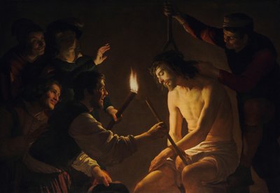 Krisztus kigúnyolása alkotó: Gerard van Honthorst