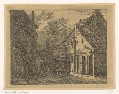 Farm szénakazallal A farm Pernisben alkotó: Gerardus Emaus de Micault