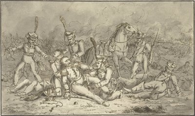 Bukott tábornok Egy orosz tábornok bukása alkotó: Gerardus Emaus de Micault