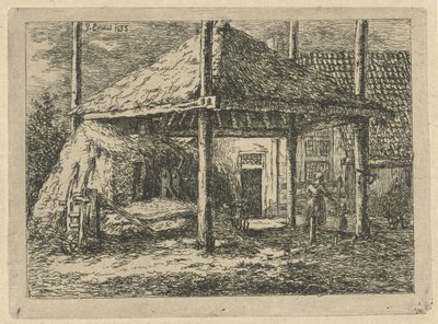 Szénaboglya Pernis szénatartó teteje alkotó: Gerardus Emaus de Micault