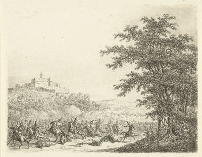 Lovas harc a Königstein erődben Találkozó Königsteinben alkotó: Gerardus Emaus de Micault