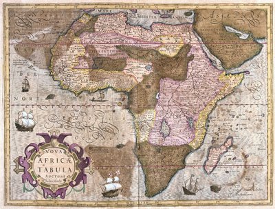 Afrika (metszet alkotó: Gerardus Mercator
