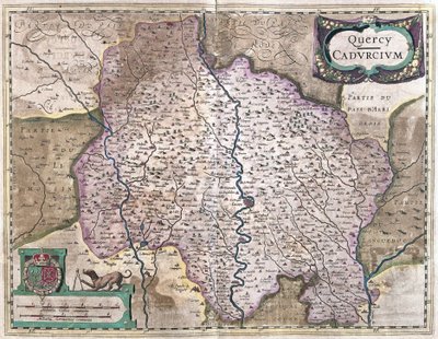 Cahors, Franciaország (metszet alkotó: Gerardus Mercator