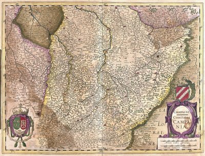 Champagne, Franciaország (metszet alkotó: Gerardus Mercator