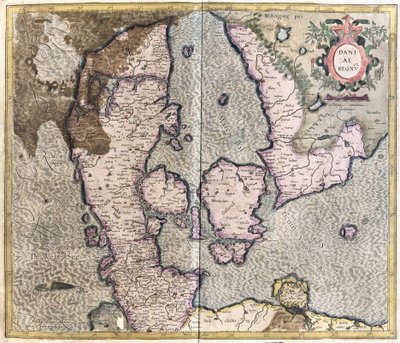 Dánia (metszet alkotó: Gerardus Mercator