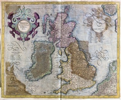 Anglia, Skócia és Írország alkotó: Gerardus Mercator