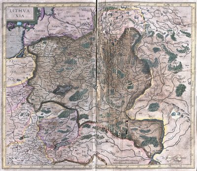 Litvánia (metszet alkotó: Gerardus Mercator
