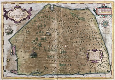 Sri Lanka (metszet alkotó: Gerardus Mercator